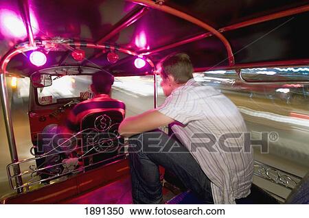 Two Men In Tuk-Tuk At Night View Large Photo Image Stock Image - Two Men In Tuk-Tuk At Night. Fotosearch