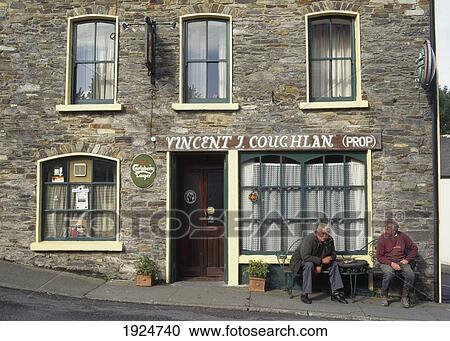 Two Men Sitting Outside A Pub View Large Photo Image Stock Image - Two Men Sitting Outside A Pub. Fotosearch