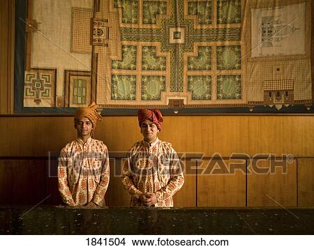 Two Men Standing In Front Of Wall; Agra, India View Large Photo Image Picture - Two Men Standing In Front Of Wall; Agra, India. Fotosearch