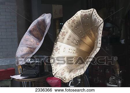 Two Phonographs At Panjiayuan Antique Market; Beijing, China View Large Photo Image Stock Photograph - Two Phonographs At Panjiayuan Antique Market; Beijing, China. Fotosearch