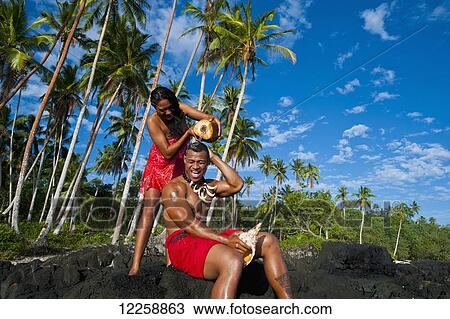 Two Samoan's playing around on South coast of Savaii; Savaii Island, Samoa View Large Photo Image Stock Image - Two Samoan's playing around on South coast of Savaii; Savaii Island, Samoa. Fotosearch