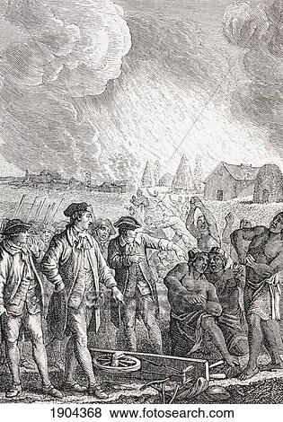 Stock Photo - Typical Slave Trading Scene In The 18Th Century. Slaves Forced To Work. From Xviii Siecle Institutions, Usages Et Costumes, Published Paris 1875.. Fotosearch