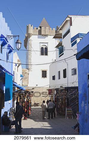 Typical Street Scene In Medina; Asilah Morocco View Large Photo Image Stock Image - Typical Street Scene In Medina; Asilah Morocco. Fotosearch