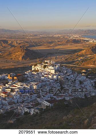 Typical White Village; Mojacar Almeria Province Spain View Large Photo Image Stock Image - Typical White Village; Mojacar Almeria Province Spain. Fotosearch