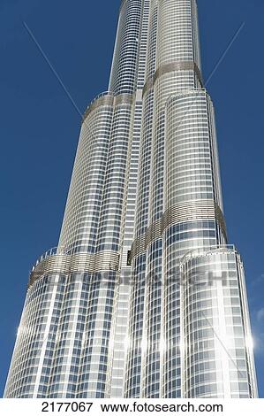 UAE, Detail of Burj Khalifa; Dubai View Large Photo Image Stock Photo - UAE, Detail of Burj Khalifa; Dubai. Fotosearch