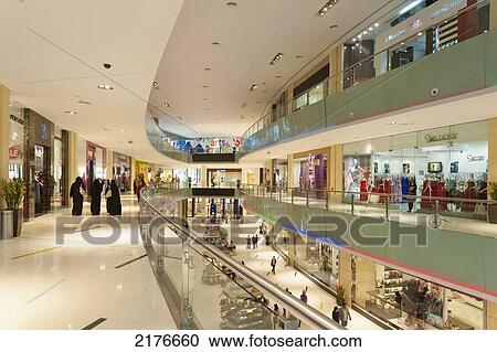 Stock Image - UAE, Dubai Mall shopping centre; Dubai. Fotosearch