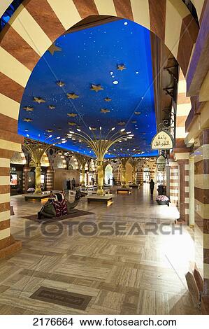 Picture - UAE, Gold souk area in Dubai Mall shopping centre; Dubai. Fotosearch