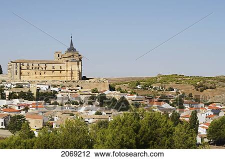 Stock Image - Ucles Monastery; Cuenca Castile-La Mancha Spain. Fotosearch