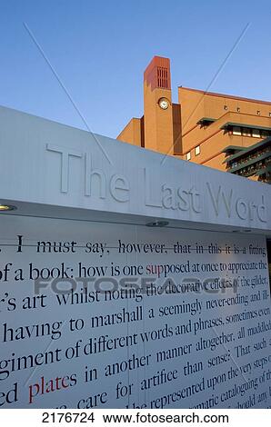 Uk, Britain, Gb, England, London, New British Library Billboard On Cafe Wall View Large Photo Image Picture - Uk, Britain, Gb, England, London, New British Library Billboard On Cafe Wall. Fotosearch