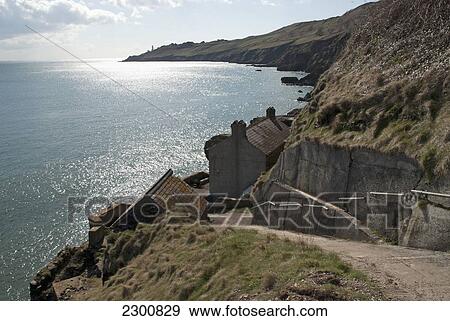 Stock Photo - Uk, Devon, Deserted Village; Hallsands. Fotosearch