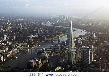 UK, Elevated view of central London towards Canary Warf; England View Large Photo Image Stock Image - UK, Elevated view of central London towards Canary Warf; England. Fotosearch