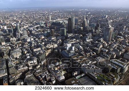 UK, England, Aerial view of City; London View Large Photo Image Stock Image - UK, England, Aerial view of City; London. Fotosearch