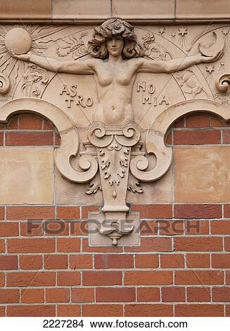 UK, England, Astronomia adorning exterior of Royal Observatory in Greenwich; London View Large Photo Image Picture - UK, England, Astronomia adorning exterior of Royal Observatory in Greenwich; London. Fotosearch