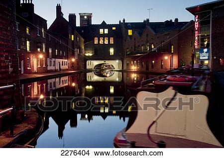 Uk, England, Birmingham, Canal Area. View Large Photo Image Picture - Uk, England, Birmingham, Canal Area.. Fotosearch
