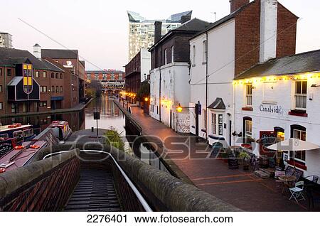 Stock Image - Uk, England, Birmingham, Canal Area.. Fotosearch