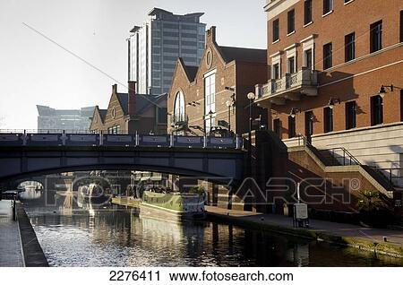 Uk, England, Birmingham, Canal Area, Brindley Place. View Large Photo Image Stock Image - Uk, England, Birmingham, Canal Area, Brindley Place.. Fotosearch