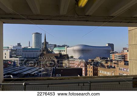 Stock Image - Uk, England, Birmingham Selfridges Skyline Daytime.. Fotosearch