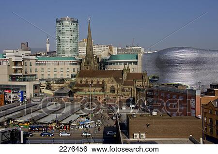 Stock Photograph - Uk, England, Birmingham Selfridges Skyline Daytime.. Fotosearch
