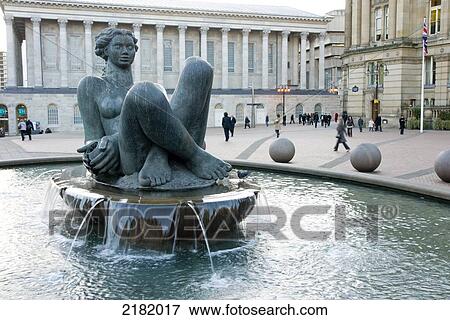Uk, England, Birmingham Victoria Square Statue Daytime View Large Photo Image Stock Photo - Uk, England, Birmingham Victoria Square Statue Daytime. Fotosearch