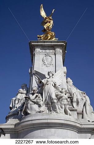 UK, England, Buckingham Palace; London, Victoria Memorial View Large Photo Image Stock Photo - UK, England, Buckingham Palace; London, Victoria Memorial. Fotosearch