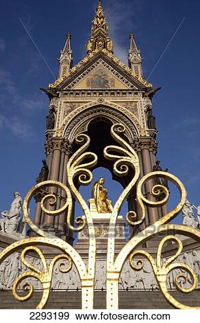 Stock Photo - UK, England, Kensington Gardens; London, Albert Memorial. Fotosearch