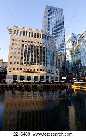 Uk, England, London, Canary Wharf Isle Of Dogs. View Large Photo Image Stock Photo - Uk, England, London, Canary Wharf Isle Of Dogs.. Fotosearch