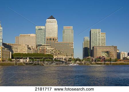 Uk, England, London, Canary Wharf, Offices View Large Photo Image Stock Photo - Uk, England, London, Canary Wharf, Offices. Fotosearch