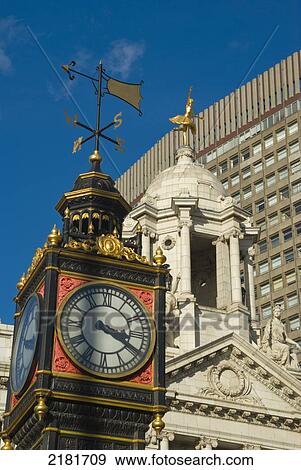 Stock Photo - Uk, England, London, Victoria, Victoria Palace Theatre, Little Ben Clock Tower. Fotosearch