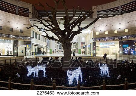 Uk, England, Milton Keynes, Town Shopping Center Dusk. View Large Photo Image Stock Image - Uk, England, Milton Keynes, Town Shopping Center Dusk.. Fotosearch