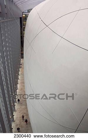 Stock Image - UK, England, Natural History Museum; London, Darwin Centre, View from top of Cocoon. Fotosearch