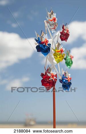 Uk, England, Norfolk, Plastic Windmill On South Beach; Great Yarmouth View Large Photo Image Picture - Uk, England, Norfolk, Plastic Windmill On South Beach; Great Yarmouth. Fotosearch