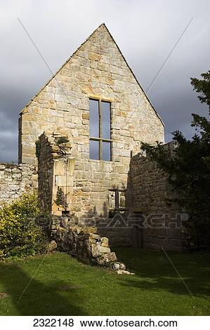 UK, England, Northumberland, Alnwick, Hume Park, Stone wall of ruined house View Large Photo Image Stock Photo - UK, England, Northumberland, Alnwick, Hume Park, Stone wall of ruined house. Fotosearch