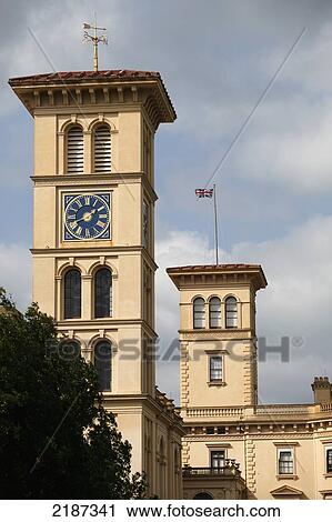 Stock Image - Uk, England, Osborne House Queen Victoria's Summer Residence; Isle Of Wight. Fotosearch