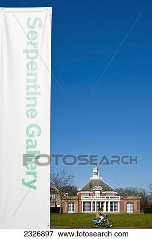 UK, England, Serpentine Gallery in Kensington Gardens; London View Large Photo Image Stock Photo - UK, England, Serpentine Gallery in Kensington Gardens; London. Fotosearch