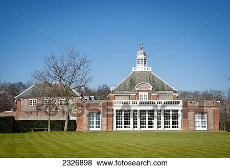 Stock Photo - UK, England, Serpentine Gallery in Kensington Gardens; London. Fotosearch