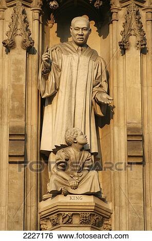 UK, England, Westminster Abbey; London, Statue of Martin Luther King Jr View Large Photo Image Stock Photograph - UK, England, Westminster Abbey; London, Statue of Martin Luther King Jr. Fotosearch