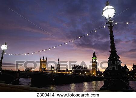 UK, England, Westminster; London, View of Big Ben and Houses of Parliament at dusk View Large Photo Image Picture - UK, England, Westminster; London, View of Big Ben and Houses of Parliament at dusk. Fotosearch
