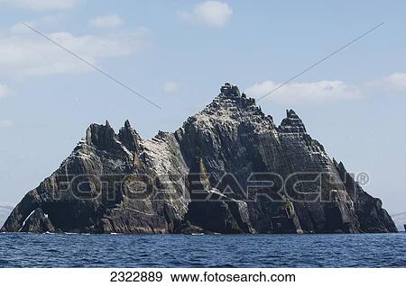 Stock Photo - UK, Ireland, County Kerry, Skellig Islands, View of Little Skellig. Fotosearch