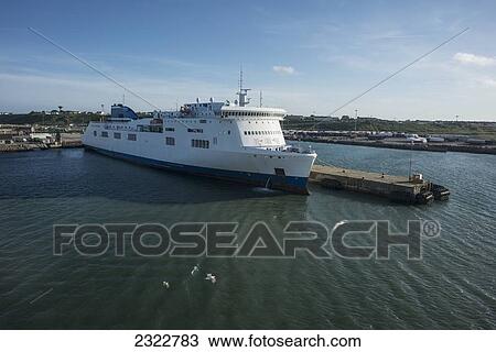 Stock Image - UK, Ireland, County Wexford, Ferry boat. Fotosearch