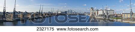 UK, Panoramic view of Canary Wharf from Royal Victoria Docks; London View Large Photo Image Stock Photography - UK, Panoramic view of Canary Wharf from Royal Victoria Docks; London. Fotosearch
