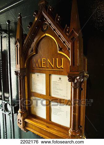UK, Scotland, Converted church sign turned in menu for tourist restaurant at Castle Hill; Edinburgh View Large Photo Image Stock Photograph - UK, Scotland, Converted church sign turned in menu for tourist restaurant at Castle Hill; Edinburgh. Fotosearch