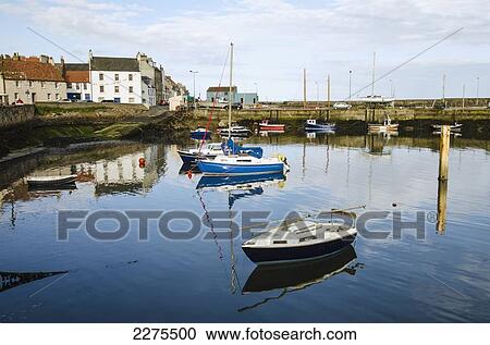 Uk, Scotland, Fife, East Neuk, Sailing Boats; St Monans View Large Photo Image Stock Image - Uk, Scotland, Fife, East Neuk, Sailing Boats; St Monans. Fotosearch