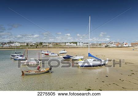 Uk, Scotland, Fife, East Neuk, View Of Sailing Boats And Rowing Boats; Elie And Earlsferry View Large Photo Image Stock Photography - Uk, Scotland, Fife, East Neuk, View Of Sailing Boats And Rowing Boats; Elie And Earlsferry. Fotosearch