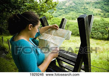 UK, Snowdonia National Park; North Wales, Woman reading map; Nantgwynant View Large Photo Image Stock Photograph - UK, Snowdonia National Park; North Wales, Woman reading map; Nantgwynant. Fotosearch