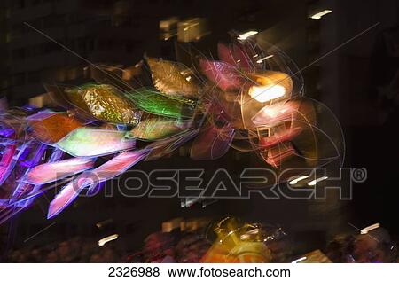 Stock Photo - UK, Thames Festival Parade; London, Giant multicoloured mechanical bird. Fotosearch