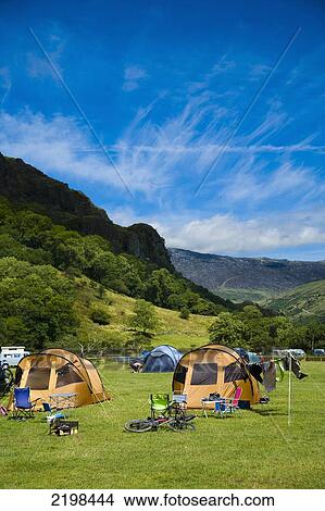 UK, Wales, North Wales, Snowdonia National Park, Tents at Llyn Gwynant Campsite; Nant Ggwynant View Large Photo Image Picture - UK, Wales, North Wales, Snowdonia National Park, Tents at Llyn Gwynant Campsite; Nant Ggwynant. Fotosearch