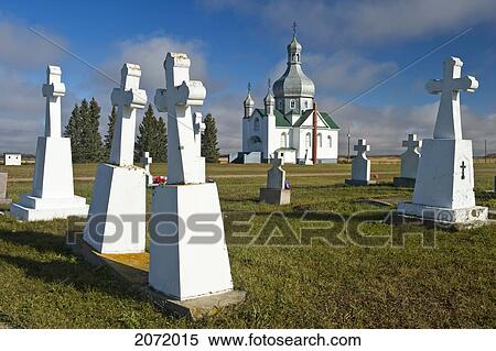 Ukrainian Orthodox Church And Gravestones, Insinger, Saskatchewan View Large Photo Image Stock Photography - Ukrainian Orthodox Church And Gravestones, Insinger, Saskatchewan. Fotosearch