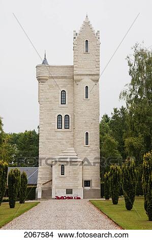 Picture - Ulster Tower, An Exact Replica Of The Tower On Lady Helen Dufferin's Property At Clnboye, Northern Ireland, Where The Irish Division Underwent Its Training Before The Battle Of The Somme, Thiepval, Somme, France. Fotosearch