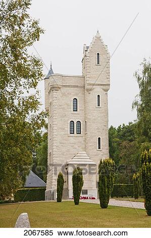 Stock Photography - Ulster Tower, An Exact Replica Of The Tower On Lady Helen Dufferin's Property At Clnboye, Northern Ireland, Where The Irish Division Underwent Its Training Before The Battle Of The Somme, Thiepval, Somme, France. Fotosearch