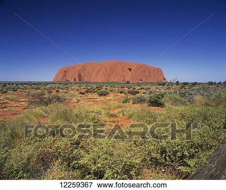 Stock Photo - Uluru; Northern Territory, Australia. Fotosearch